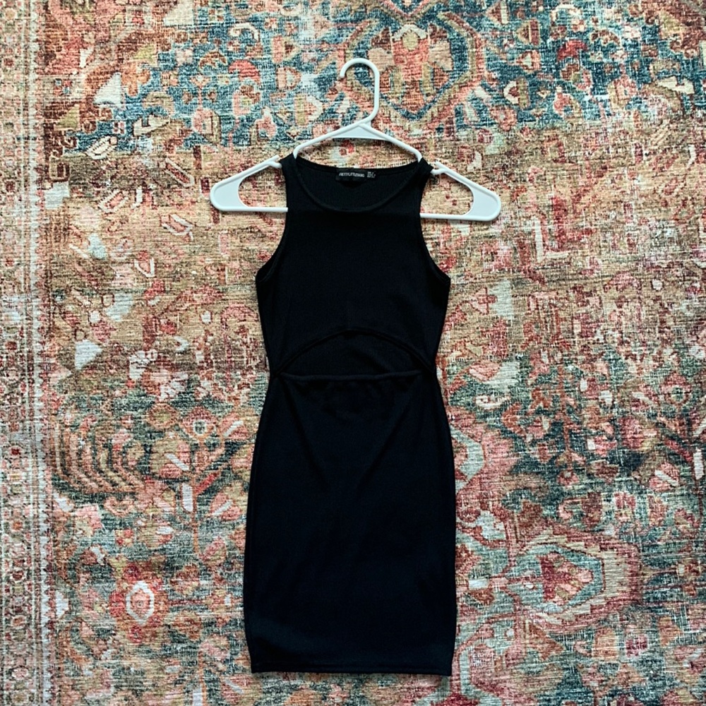 PrettyLittleThing ribbed mini dress